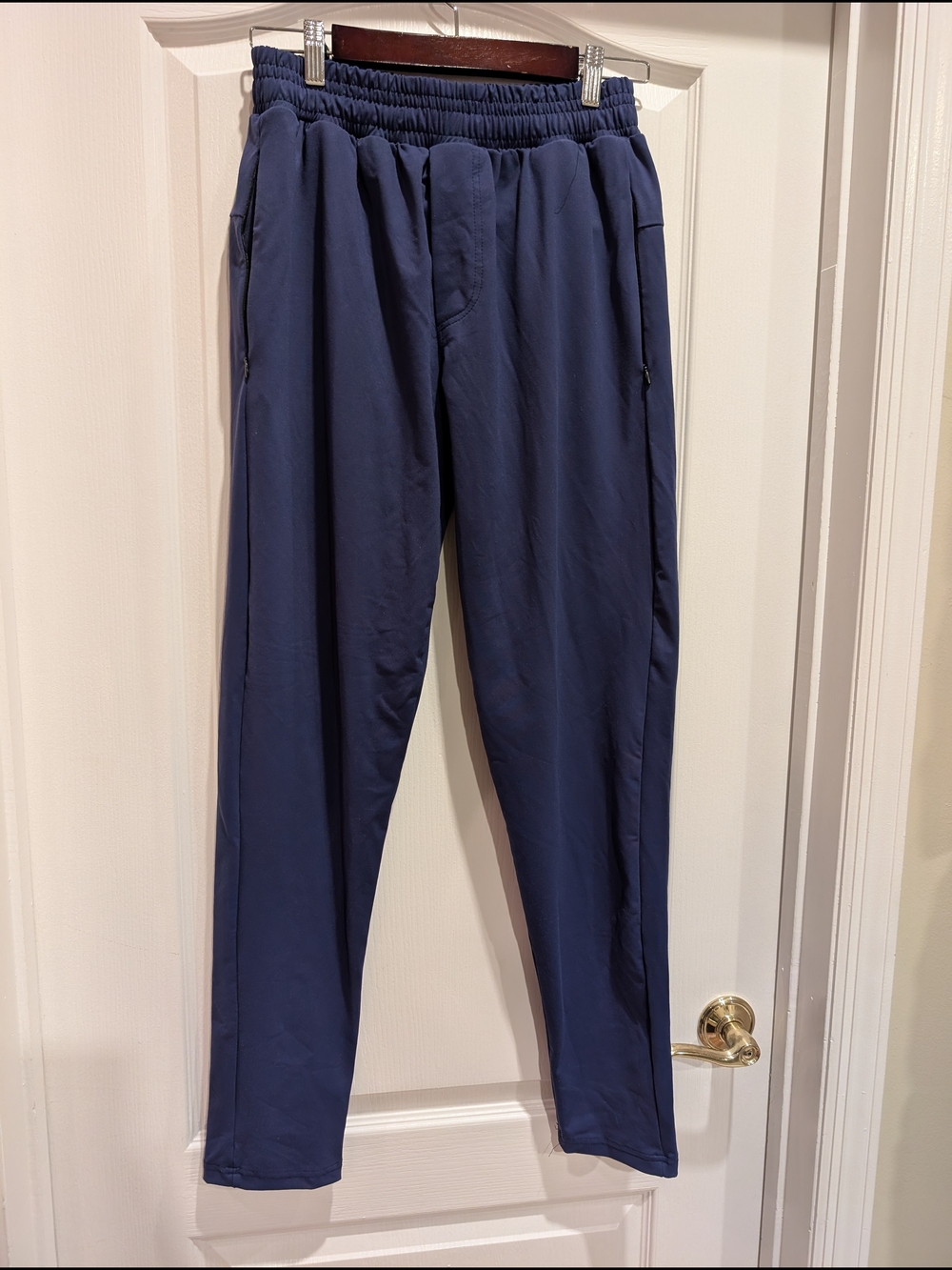 Men's Navy Performance Joggers with Elastic Waistband